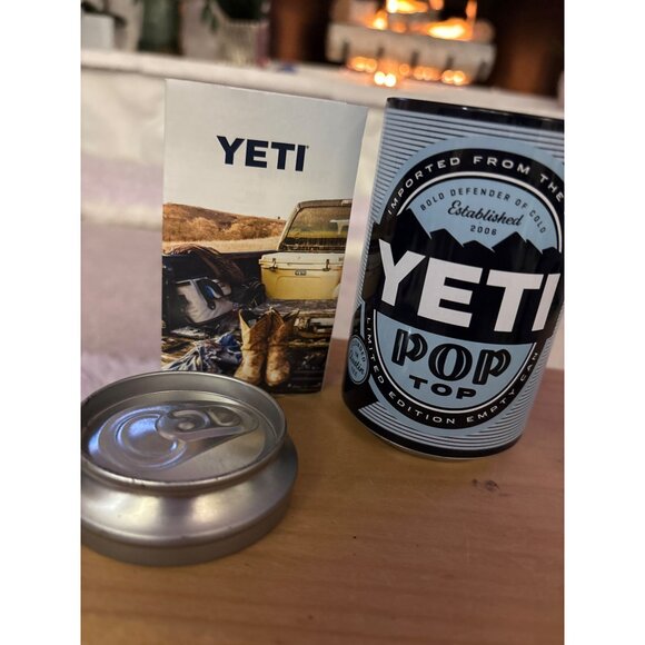 Yeti Pop Top Limited Edition Empty Storage Cans Stash Hidden Set of 2 - Picture 9 of 16